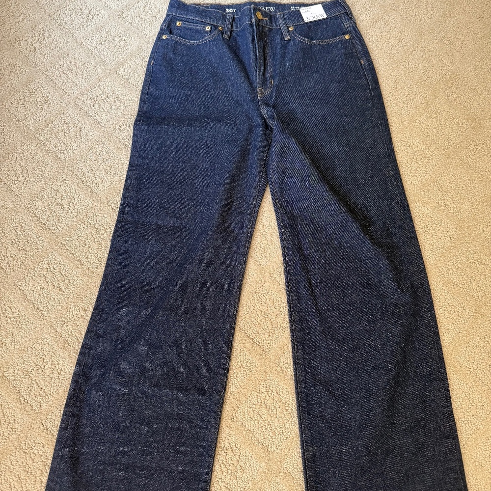 J Crew 1996 high rise slim wide leg jean 30 T